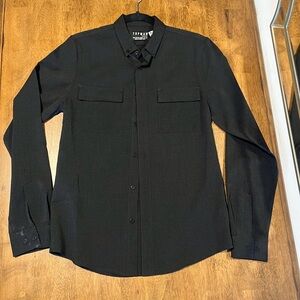 Topman Classic Black Button-Down Shirt